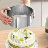 Maxbell Cake Mould Ring with Scaling DIY Pastry Tool Stainless Steel for Cake Pastry