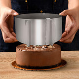 Maxbell Cake Mould Ring with Scaling DIY Pastry Tool Stainless Steel for Cake Pastry