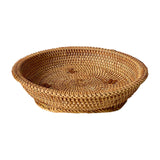 Maxbell Woven Fruit Basket Food Basket Serving Tray for Parties Entryway Table Snack 27cmx7cm
