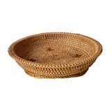 Maxbell Woven Fruit Basket Food Basket Serving Tray for Parties Entryway Table Snack 27cmx7cm