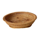 Maxbell Woven Fruit Basket Food Basket Serving Tray for Parties Entryway Table Snack 27cmx7cm