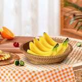 Maxbell Woven Fruit Basket Food Basket Serving Tray for Parties Entryway Table Snack 27cmx7cm