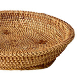 Maxbell Woven Fruit Basket Food Basket Serving Tray for Parties Entryway Table Snack 27cmx7cm