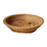 Maxbell Woven Fruit Basket Food Basket Serving Tray for Parties Entryway Table Snack 22cmx6cm