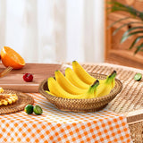 Maxbell Woven Fruit Basket Food Basket Serving Tray for Parties Entryway Table Snack 22cmx6cm