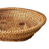Maxbell Woven Fruit Basket Food Basket Serving Tray for Parties Entryway Table Snack 22cmx6cm
