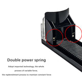 Maxbell Drink Organizer for Fridge Durable for Commodity Shelves Supermarkets Garage 3 row black