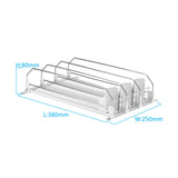 Maxbell Drink Organizer for Fridge Durable for Commodity Shelves Supermarkets Garage 3 row white