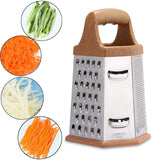 Maxbell Box Grater Kitchenware Food Shredder for Cheese Potatoes Ginger 8inch
