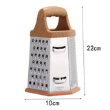 Maxbell Box Grater Kitchenware Food Shredder for Cheese Potatoes Ginger 8inch