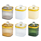 Maxbell Food Storage Container Jar with Lid Food Canister for Spice Serving Tea Brown