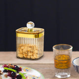 Maxbell Food Storage Container Jar with Lid Food Canister for Spice Serving Tea Brown