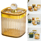 Maxbell Food Storage Container Jar with Lid Food Canister for Spice Serving Tea Brown