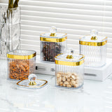 Maxbell Food Storage Container Jar with Lid Food Canister for Spice Serving Tea Gold