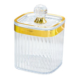 Maxbell Food Storage Container Jar with Lid Food Canister for Spice Serving Tea Gold