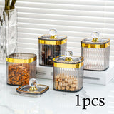 Maxbell Food Storage Container Jar with Lid Food Canister for Spice Serving Tea Gray