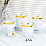 Maxbell Food Storage Container Jar with Lid Food Canister for Spice Serving Tea White