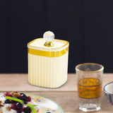 Maxbell Food Storage Container Jar with Lid Food Canister for Spice Serving Tea Yellow