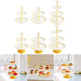 Maxbell Cupcake Stand Dessert Fruit Candy Display Plate for Countertop Desktop Party S
