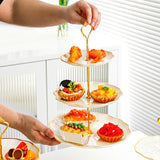 Maxbell Cupcake Stand Dessert Fruit Candy Display Plate for Countertop Desktop Party S