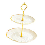 Maxbell Cupcake Stand Dessert Fruit Candy Display Plate for Countertop Desktop Party S