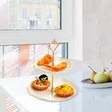 Maxbell Cupcake Stand Dessert Fruit Candy Display Plate for Countertop Desktop Party S