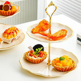 Maxbell Cupcake Stand Dessert Fruit Candy Display Plate for Countertop Desktop Party S