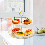 Maxbell Cupcake Stand Dessert Fruit Candy Display Plate for Countertop Desktop Party M