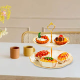 Maxbell Cupcake Stand Dessert Fruit Candy Display Plate for Countertop Desktop Party M