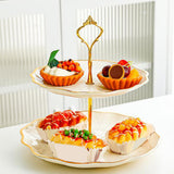 Maxbell Cupcake Stand Dessert Fruit Candy Display Plate for Countertop Desktop Party M