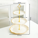 Maxbell Cupcake Stand Dessert Fruit Candy Display Plate for Countertop Desktop Party L