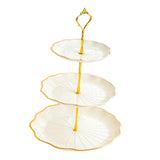 Maxbell Cupcake Stand Dessert Fruit Candy Display Plate for Countertop Desktop Party L