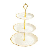 Maxbell Cupcake Stand Dessert Fruit Candy Display Plate for Countertop Desktop Party L