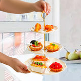 Maxbell Cupcake Stand Dessert Fruit Candy Display Plate for Countertop Desktop Party L