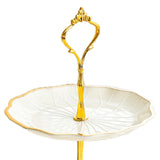 Maxbell Cupcake Stand Dessert Fruit Candy Display Plate for Countertop Desktop Party L