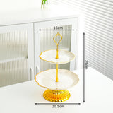 Maxbell Cupcake Stand Dessert Fruit Candy Display Plate for Countertop Desktop Party S with Foot