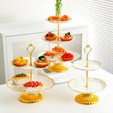 Maxbell Cupcake Stand Dessert Fruit Candy Display Plate for Countertop Desktop Party S with Foot