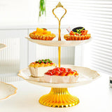 Maxbell Cupcake Stand Dessert Fruit Candy Display Plate for Countertop Desktop Party S with Foot