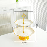 Maxbell Cupcake Stand Dessert Fruit Candy Display Plate for Countertop Desktop Party M with Foot