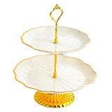 Maxbell Cupcake Stand Dessert Fruit Candy Display Plate for Countertop Desktop Party M with Foot