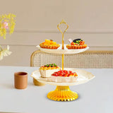 Maxbell Cupcake Stand Dessert Fruit Candy Display Plate for Countertop Desktop Party M with Foot