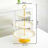 Maxbell Cupcake Stand Dessert Fruit Candy Display Plate for Countertop Desktop Party L with Foot