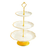 Maxbell Cupcake Stand Dessert Fruit Candy Display Plate for Countertop Desktop Party L with Foot