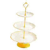 Maxbell Cupcake Stand Dessert Fruit Candy Display Plate for Countertop Desktop Party L with Foot