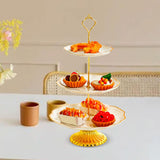 Maxbell Cupcake Stand Dessert Fruit Candy Display Plate for Countertop Desktop Party L with Foot