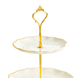 Maxbell Cupcake Stand Dessert Fruit Candy Display Plate for Countertop Desktop Party L with Foot