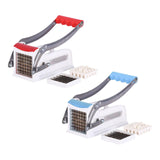 Maxbell Manual French Fry Cutter Practical Potato Cutter for Carrots Cucumbers Fruit Red