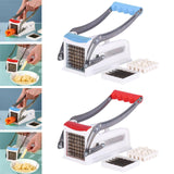 Maxbell Manual French Fry Cutter Practical Potato Cutter for Carrots Cucumbers Fruit Red