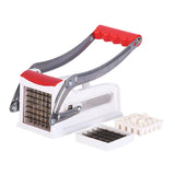 Maxbell Manual French Fry Cutter Practical Potato Cutter for Carrots Cucumbers Fruit Red