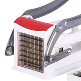 Maxbell Manual French Fry Cutter Practical Potato Cutter for Carrots Cucumbers Fruit Red